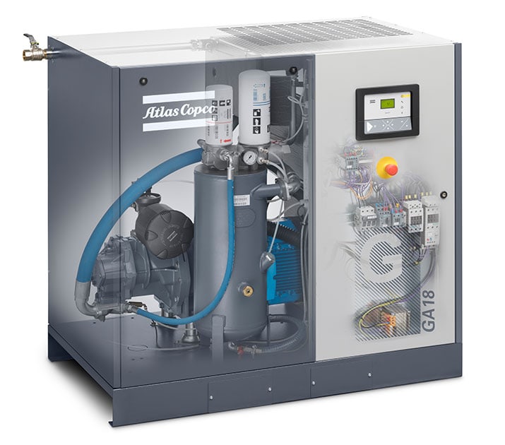 Compresores de la serie Atlas Copco GA