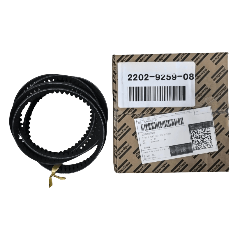 2202925908 ATLAS COPCO V-BELT (SET 2X) XPZ L = 1250 AC para compresor de tornillo inyectado de aceite original