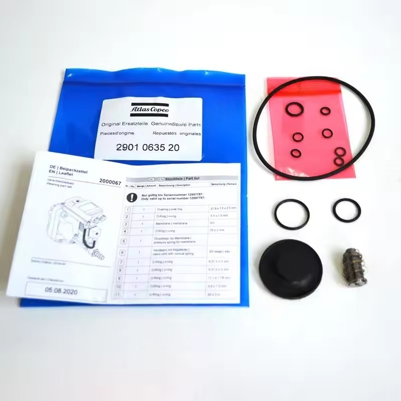 Original 2901063520 ATLAS COPCO EWD330 Válvula electrónica Válvula solenoide Kit de mantenimiento de servicio