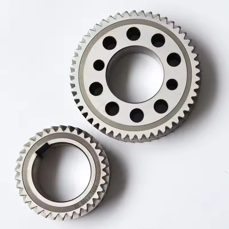 Rueda de engranajes de acero inoxidable Atlas Copco 1092110800 y 1092110900 para piezas de repuesto de metal de compresor de aire de tornillo