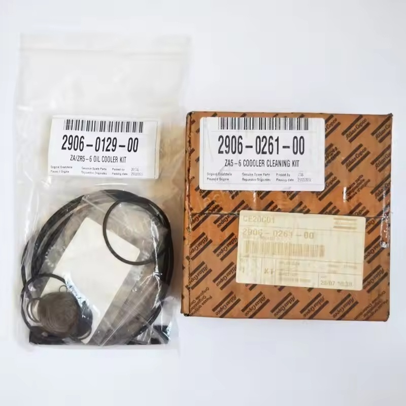 Kit de enfriador de aceite Atlas Copco para ZA ZR5-6 Modelo de compresor de aire libre de aceite 2906012900 y 2906026100