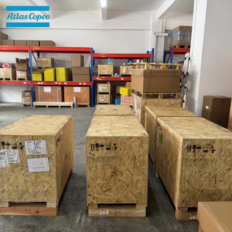 Atlas Copco 1616757591 2902022210 Cabezal de compresor original de la serie GA GX del elemento de tornillo del extremo de aire