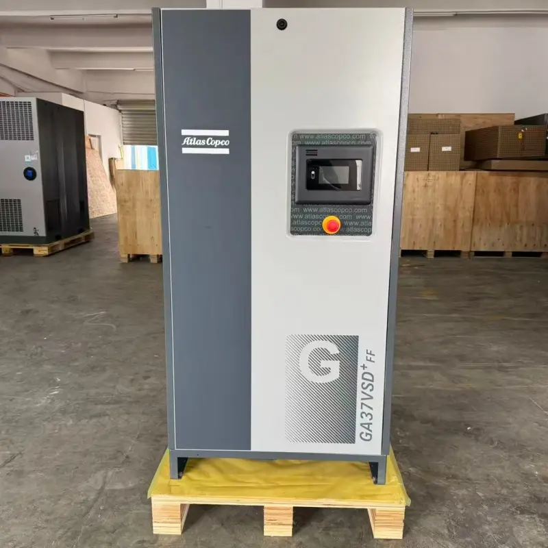 Compresor de aire de tornillo con inyección de aceite Atlas Copco GA37 VSD+ FF 37kW 50HP para la industria