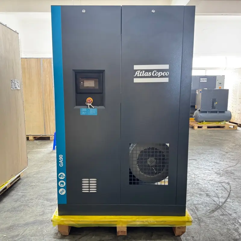 Atlas Copco GA90 90 kW 125 HP Compresor de tornillo rotativo con inyección de aceite genuino
