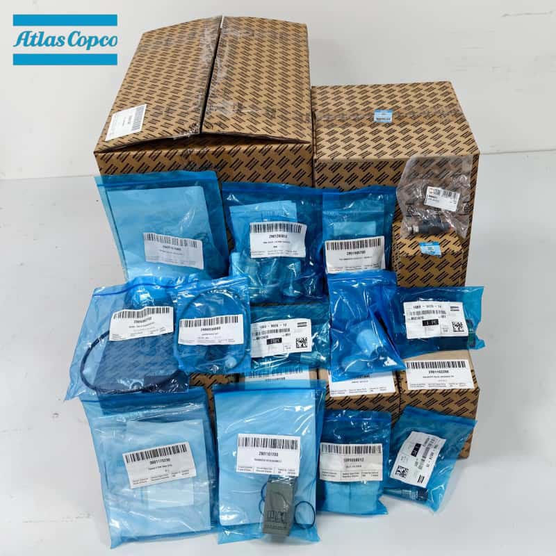 Piezas de repuesto originales para compresores de aire Atlas Copco, filtro separador de aceite, válvula, kit de servicio de descarga, Sensor, drenaje EWD