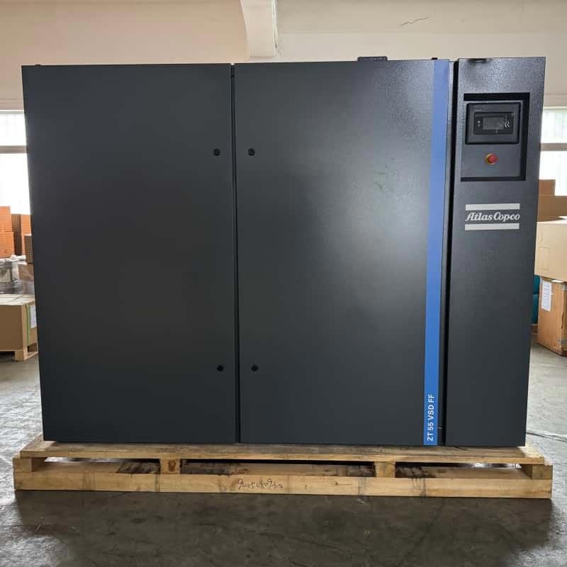 Atlas Copco ZT55 VSD FF | Compresor de aire sin aceite de 55 kW para la industria alimentaria farmacéutica Clase 0
